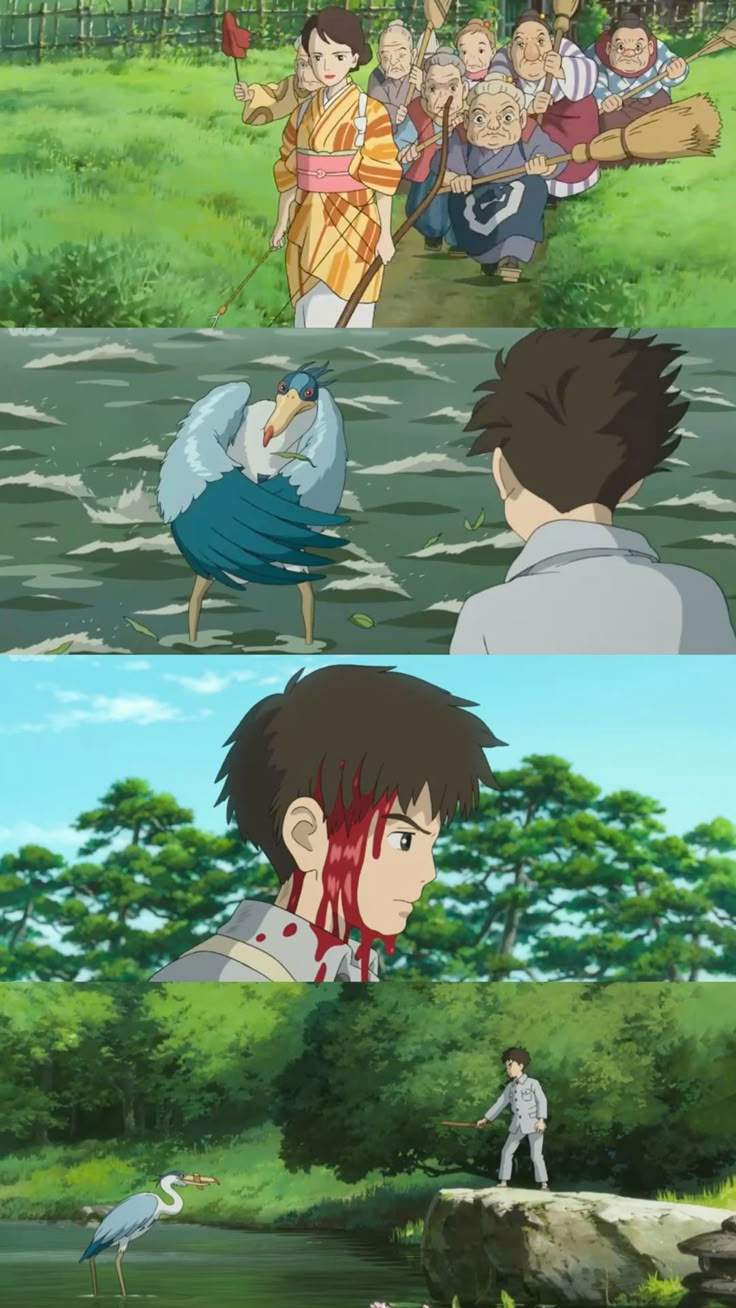 The Boy and the Heron Illustration